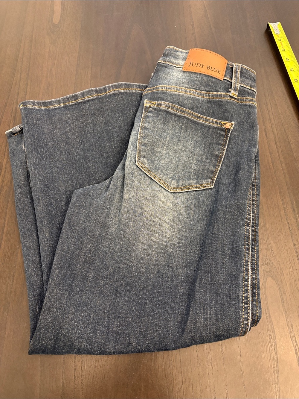 Judy Blue wide leg Faded Blue crop Jeans